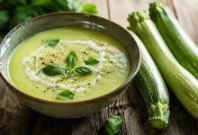 Cea mai bună supă-cremă de dovlecei (zucchini) cu nucșoară și busuioc